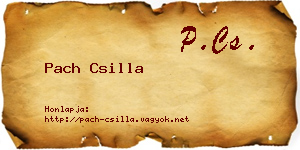 Pach Csilla névjegykártya